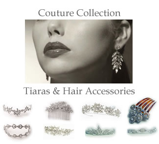 Couture Tiaras & Hair Accessories at The Wedding Accessory Boutique - Every piece is originally designed, the hand made collection is made using only the finest components from, Swarovski crystals and pearls and rhodium non-tarnishing bases.