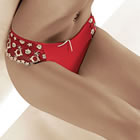 Parysa Red Thong - Beautiful lingerie for the Bride on her Wedding day and to look stunning on her honeymoon -  code:- Fife
