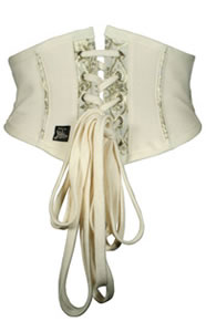 Rosary Lingerie Made By Niki - Limited Edition Hand Made Corset with Removable Rosary - Available from online shop of The Wedding Accessory Boutique 