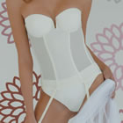Bridal Lingerie Set 6 - Beautiful Italian Designer Bridal Lingerie - Available from online shop of The Wedding Accessory Boutique - Bridal Lingerie Set 6 - Beuatiful white Corset - well suited to Ball Gown Style of Wedding Dress
