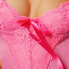 Sexy Pink Sisi Corset & Thong - Lingerie for Honeymoons - Beauty Nights Lingerie from Wedding Accessories Boutique online Shop
