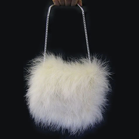 French Bags Tiaras & Jewellery - Fifi Fluffy bag - from Wedding Accessories Boutique online Shop for Tenterden Kent
