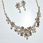 French Tiaras & Jewellery - Davina Necklace & Earrings 390 from the Wedding Accessories Boutique
