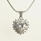 French Tiaras & Jewellery - Heart Pendant 205 from the Wedding Accessories Boutique