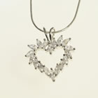 French Tiaras & Jewellery - Heart Pendant 215 from the Wedding Accessories Boutique