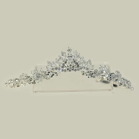 French Tiaras & Jewellery - Peach Tiara - from Wedding Accessories Boutique online Shop for Minehead Somerset