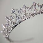 Canadian Tiaras - Tiara 97251 Silver Plated Swarovski Crystal Tiara - Jewellery from the Wedding Accessories Boutique
