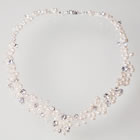 Canadian Wedding Jewellery - Necklace ES2051JN Pearl & Swarovski Crystal Necklace - see also matching Hairband & Drop Earrings - Jewellery from the Wedding Accessories Boutique