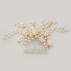 Canadian Hair Comb ES2055 - Pearl & Swarovski Crystal Hair Comb - Jewellery from the Wedding Accessories Boutique