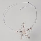 Canadian Wedding Jewellery - Necklace 9174JN - Crystal Lily Necklace - Jewellery from the Wedding Accessories Boutique